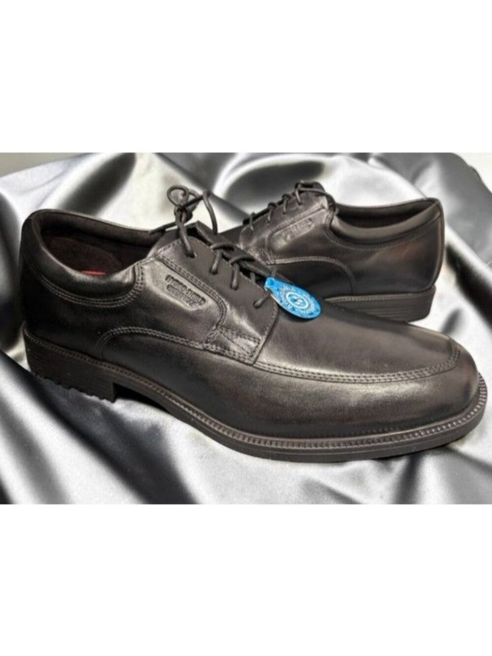 Rockport Men's Margin Oxford Black Leather Lace Up Shoes Size 10.5 NEW NO BOX